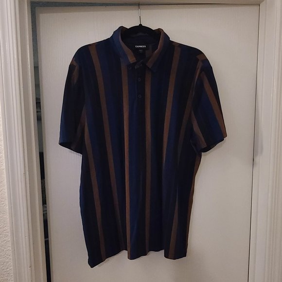 Express Other - New Men's Express striped polo shirt